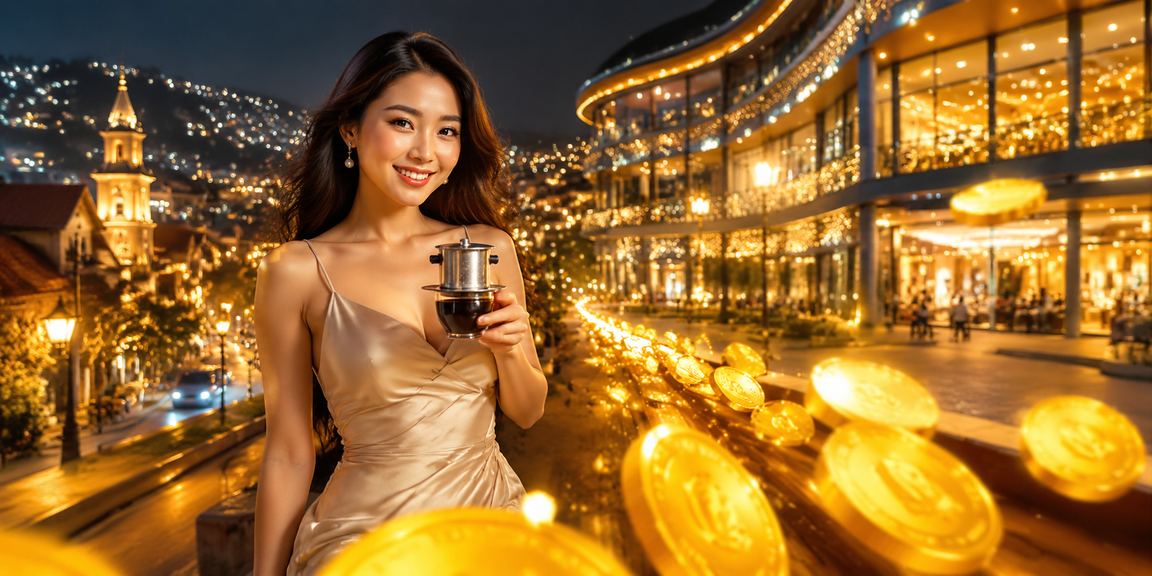 Người chơi thư giãn bên ly cà phê tại Đà Lạt khi tham gia giải trí casino 99go